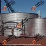 industrial zinc aluminum raw water storage tank