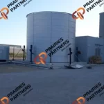 industrial zinc aluminum raw water storage tank